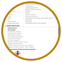 MSDS - Bảng Dữ Liệu An Toàn Vật Liệu Tinh Dầu Thiên Nhiên